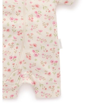 Baby Girls Short Sleeve 2 Pack Zip Coverall