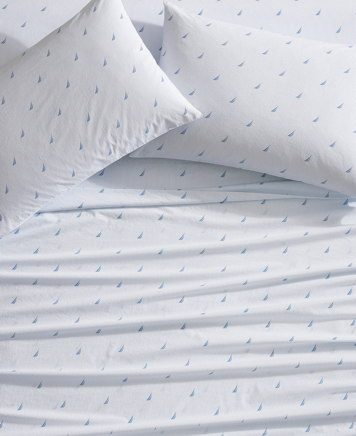 Nautica Printed 200-Thread Count Cotton Percale -Pc. Sheet Set
