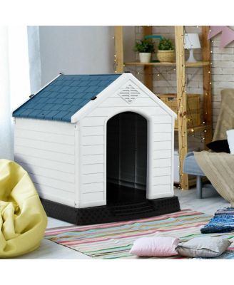 Dog House Made of Plastic with Ventilation System and Fastening Device