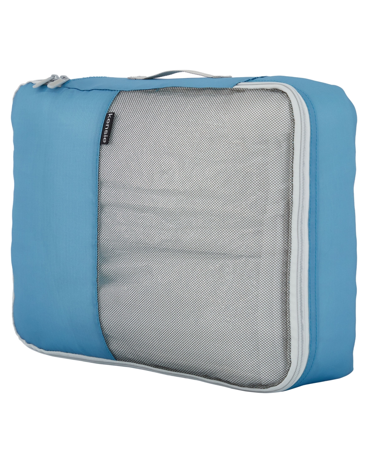 Kensie Hillsboro Expandable Rolling Hardside Collection Set, 4 Piece In Adriatic Blue