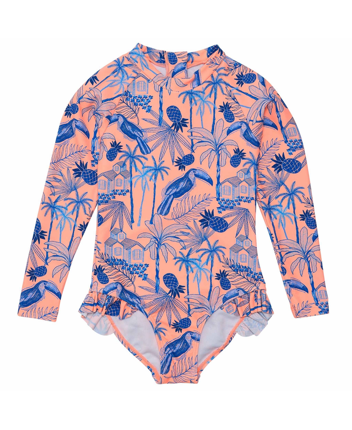 Tropicana Vacay Sustainable Leg Frill Surf Suit