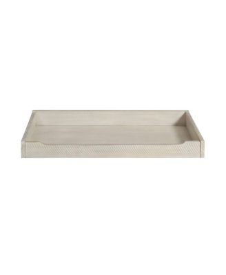 Beck Modern Style Wood Changer Topper in Willow Gray