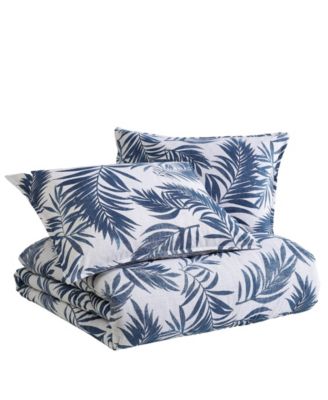 Marina Leaf Reversible 3-Pc. Comforter Set, Full/Queen