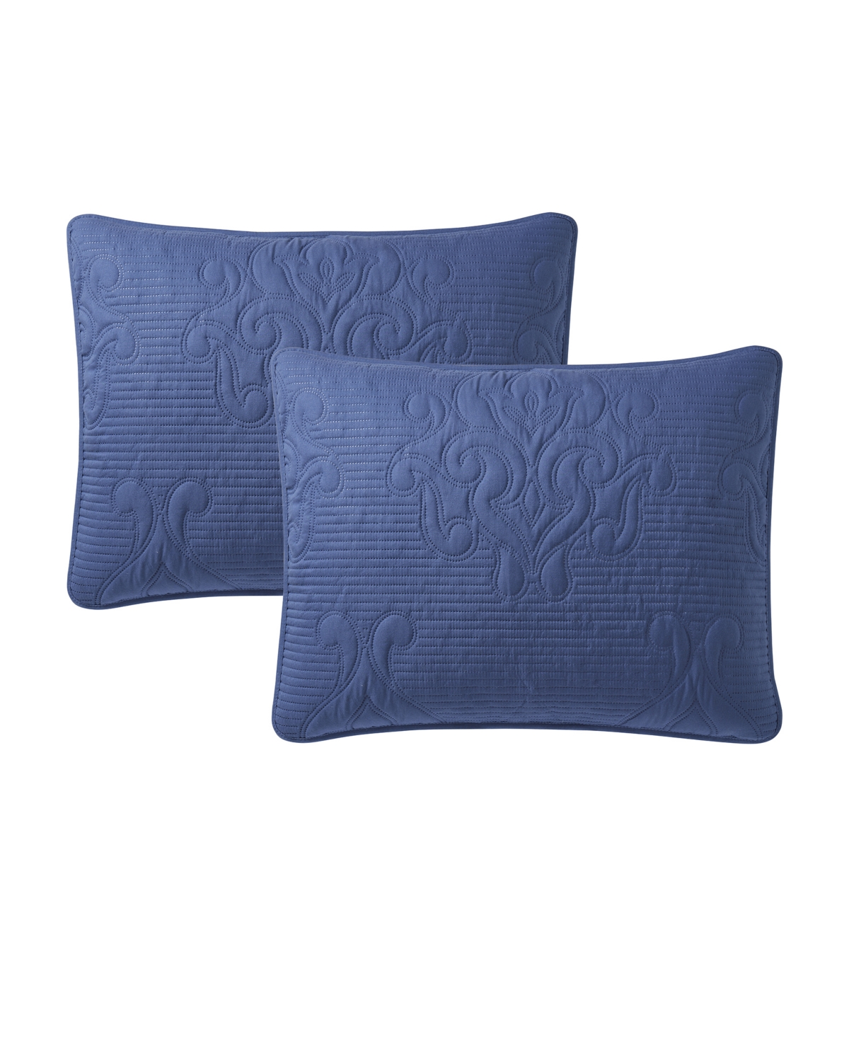 Vcny Home Solomun Pinsonic Damask 3-pc. Quilt Set, Full/queen In Moonlight