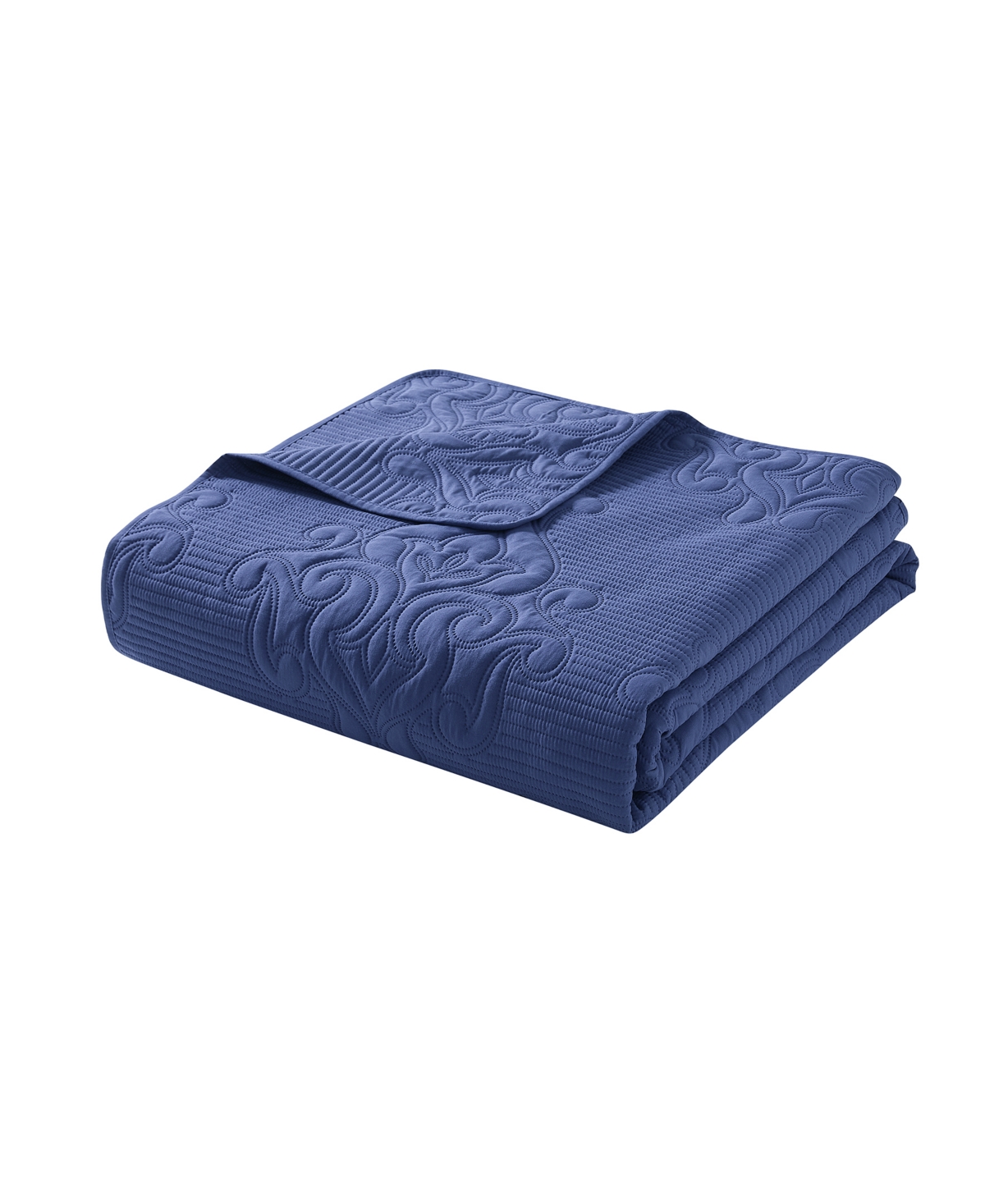 Vcny Home Solomun Pinsonic Damask 3-pc. Quilt Set, Full/queen In Moonlight