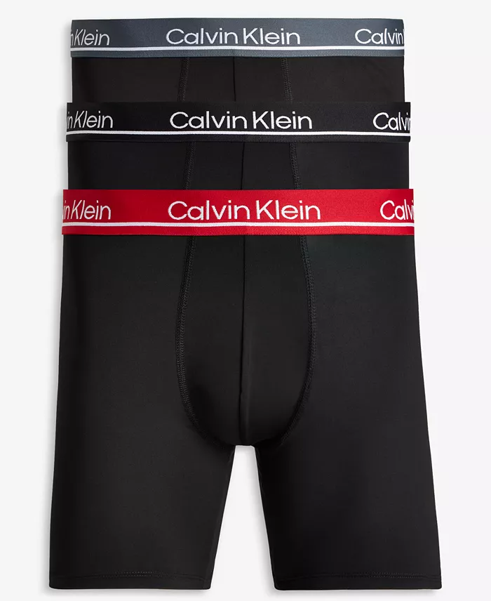 Men's Microfiber Plus Moisture-Wicking Boxer Briefs Underwear, Pack of 3