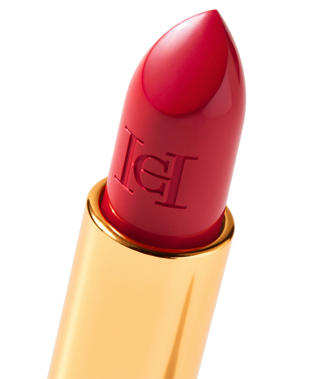 Carolina Herrera Fabulous Kiss Satin Refillable Lipstick & Kiss Of Luck Lipstick Cap In 310- Carolina Red