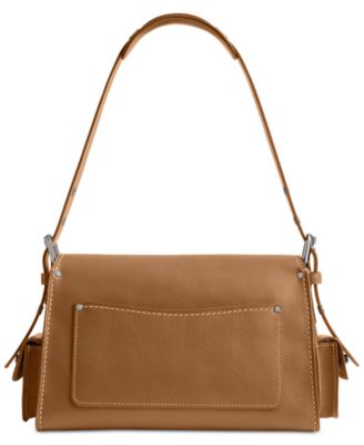 Cargo Turnlock Soft Tabby Leather Shoulder Bag