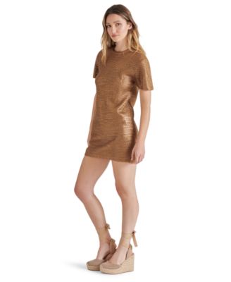 Steve Madden Women's Santana Short-Sleeve Crochet Mini Dress - Macy's