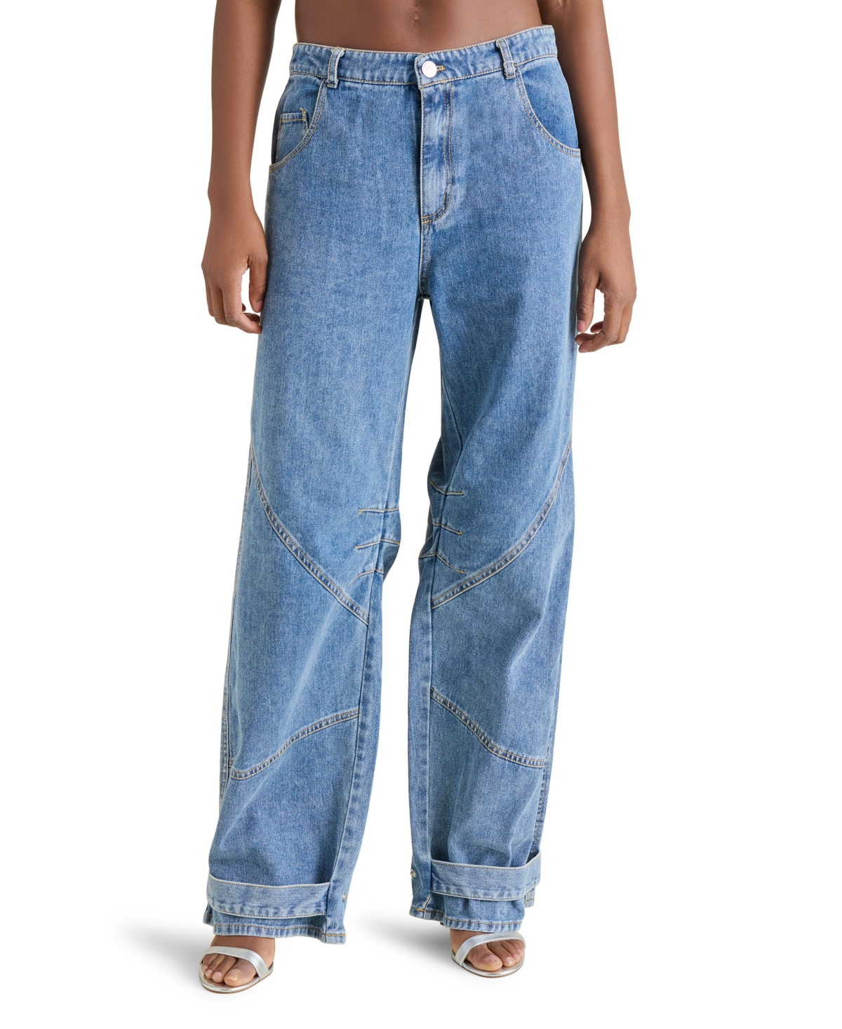 Women's Tre Denim High-Rise Wide-Leg Jeans - Dark Blue