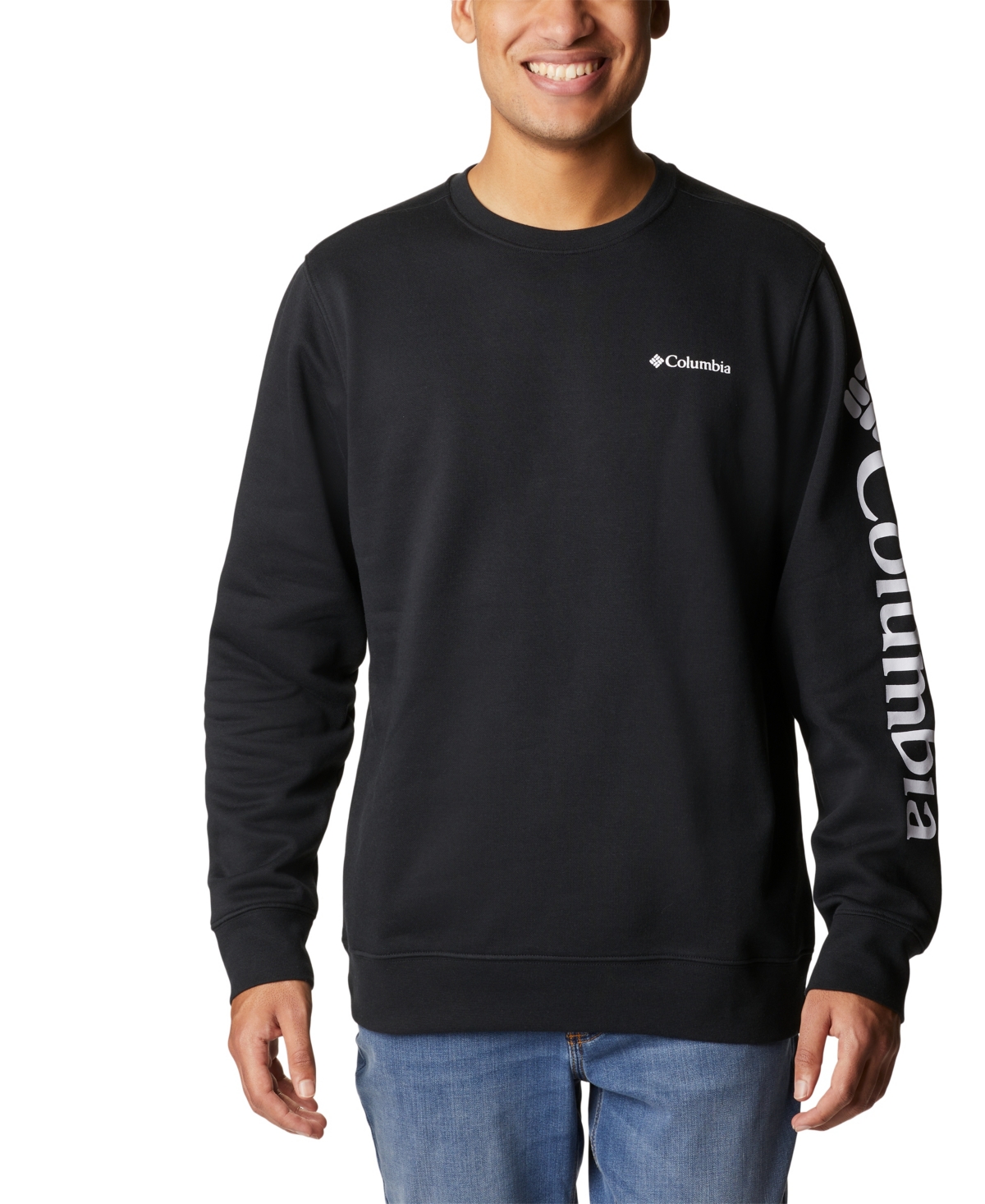 COLUMBIA MEN'S GEM LOGO TREK CREW SWEATSHIRT 