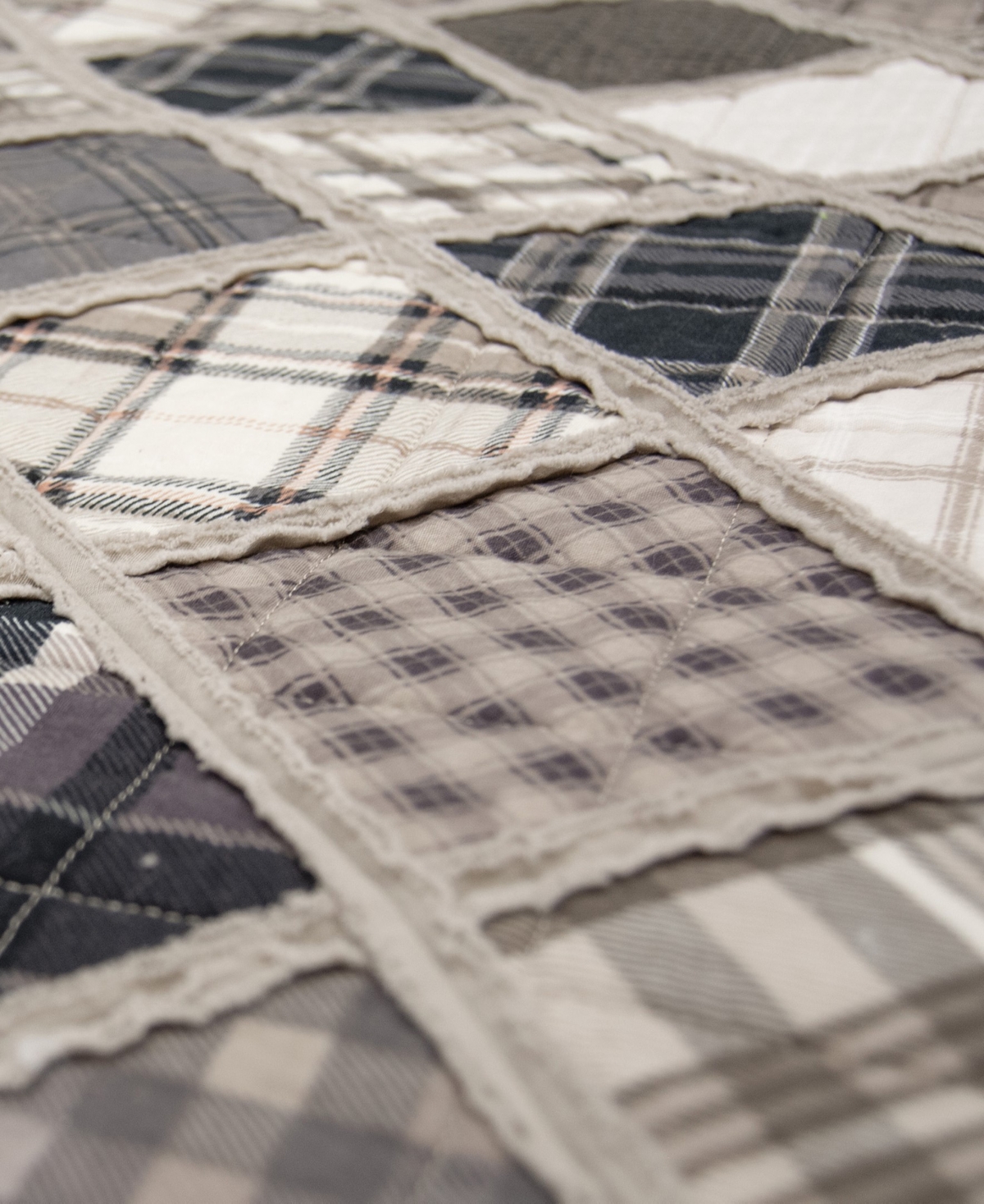 Donna Sharp Driftwood 3-pc. Cotton Pieced Heavyweight Quilt Set, Queen In Multi