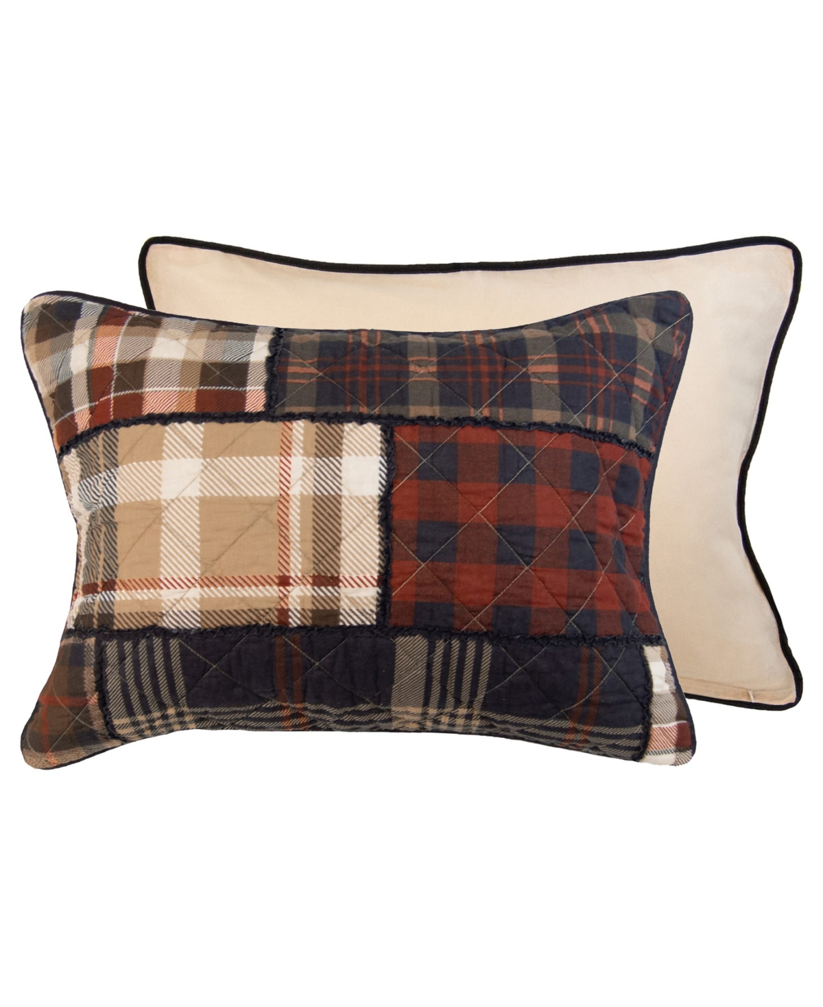 Donna Sharp Lj Plaid 2-pc. Cotton Pieced Heavyweight Quilt Set, Twin In Multi