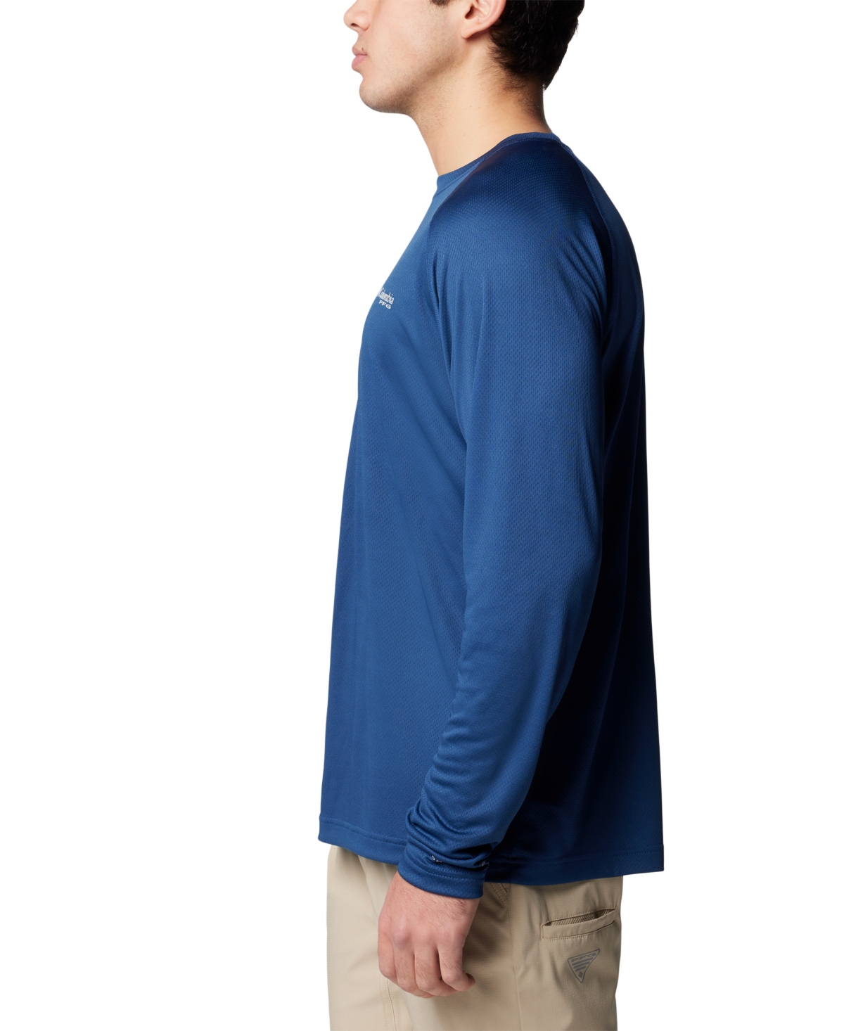 Shop Columbia Men's Pfg Solar Stream Performance Long-sleeve Shirt In Carbon