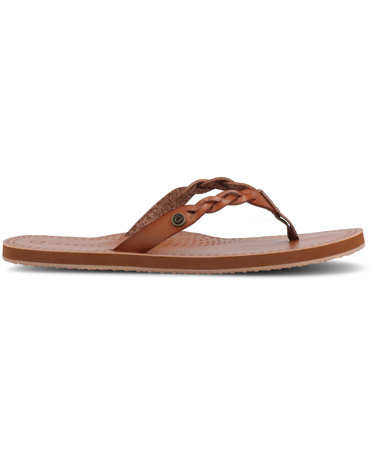 Journee Collection Tomi Braided Comfort Slip-on Flat Sandals