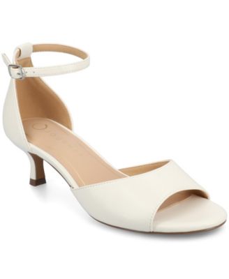 Women's Jezzie Peep Toe Kitten Heel Dress Sandals