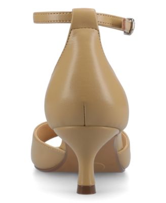 Women's Jezzie Peep Toe Kitten Heel Dress Sandals