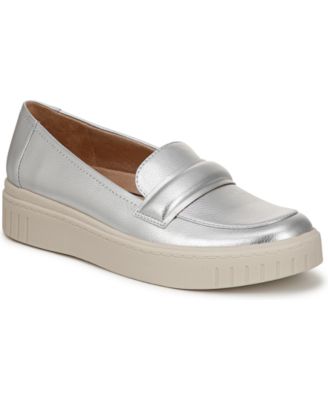 Women's Geneva Closed Round Toe Platform Penny Loafers