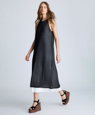 Women's Double-Layer Midi Tank Dress