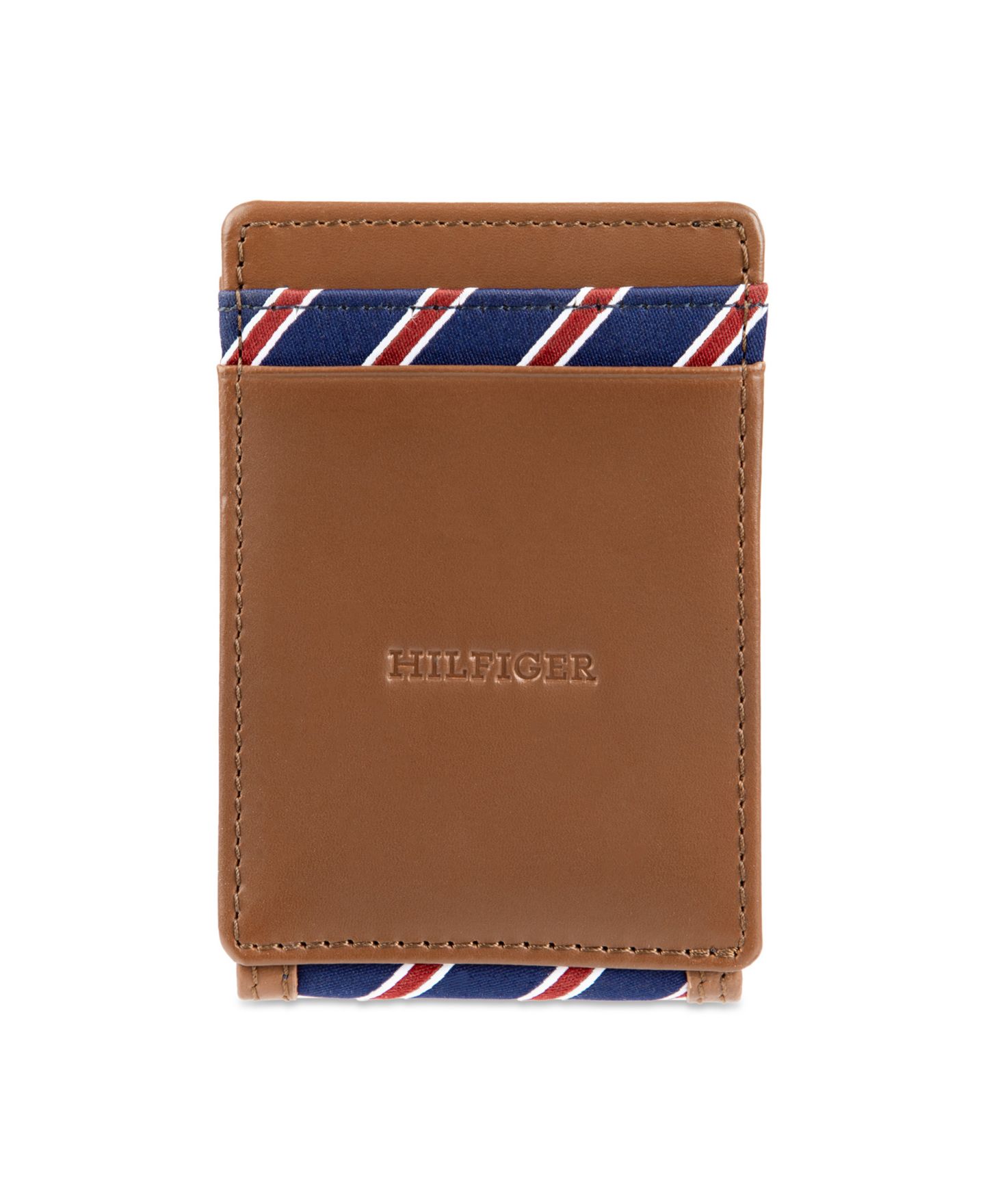 Мужской кошелёк Tommy Hilfiger Overlay Front Pocket Wallet, цвет: Тёмный бежевый — фото 1