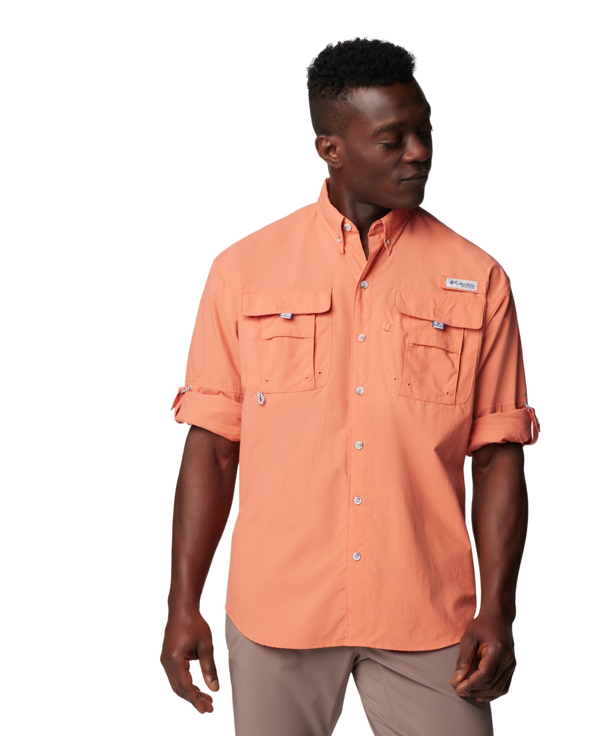Columbia Men's Bahama Ii Long Sleeve Shirt In Pink