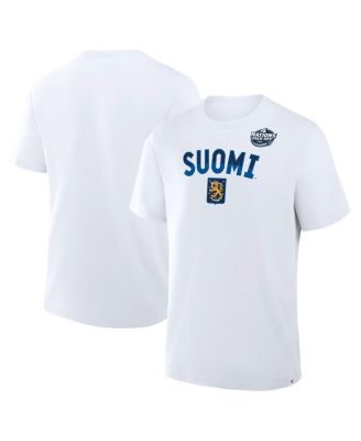Fanatics - Men's White Finland 2025 4 Nations Face-Off Primary Logo T-shirt