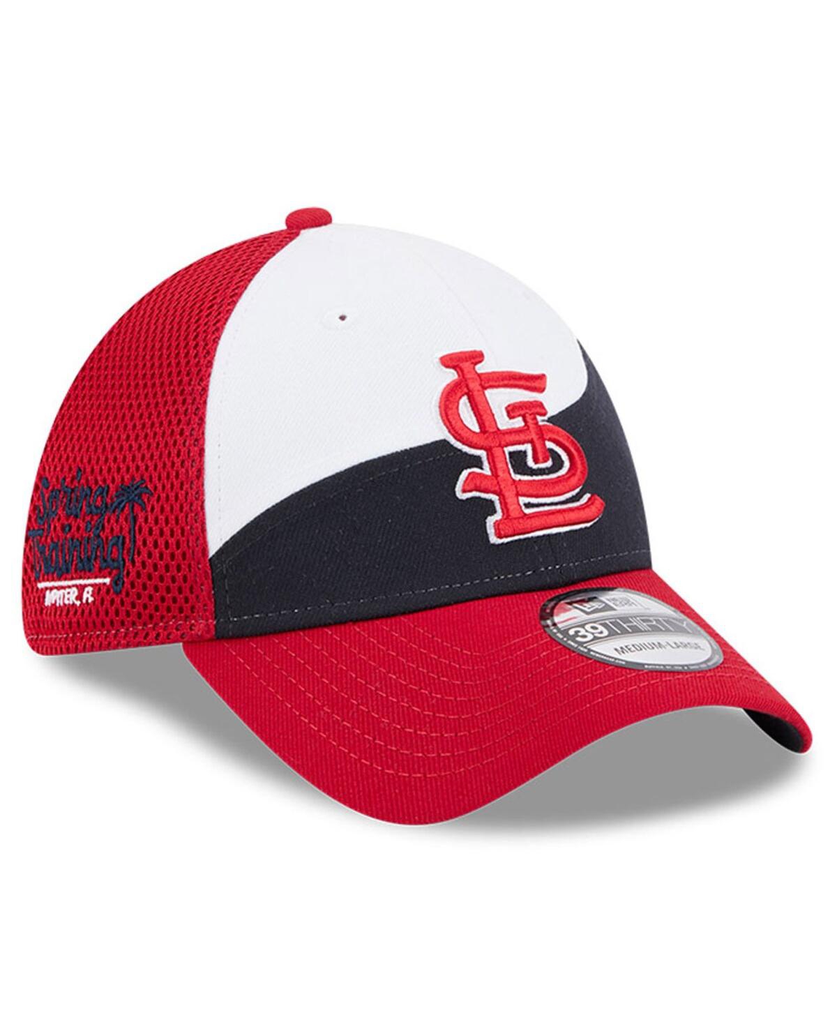 New Era Men's Navy/red St. Louis Cardinals 2025 Spring Training 39thirty Flex Hat In Navy,red