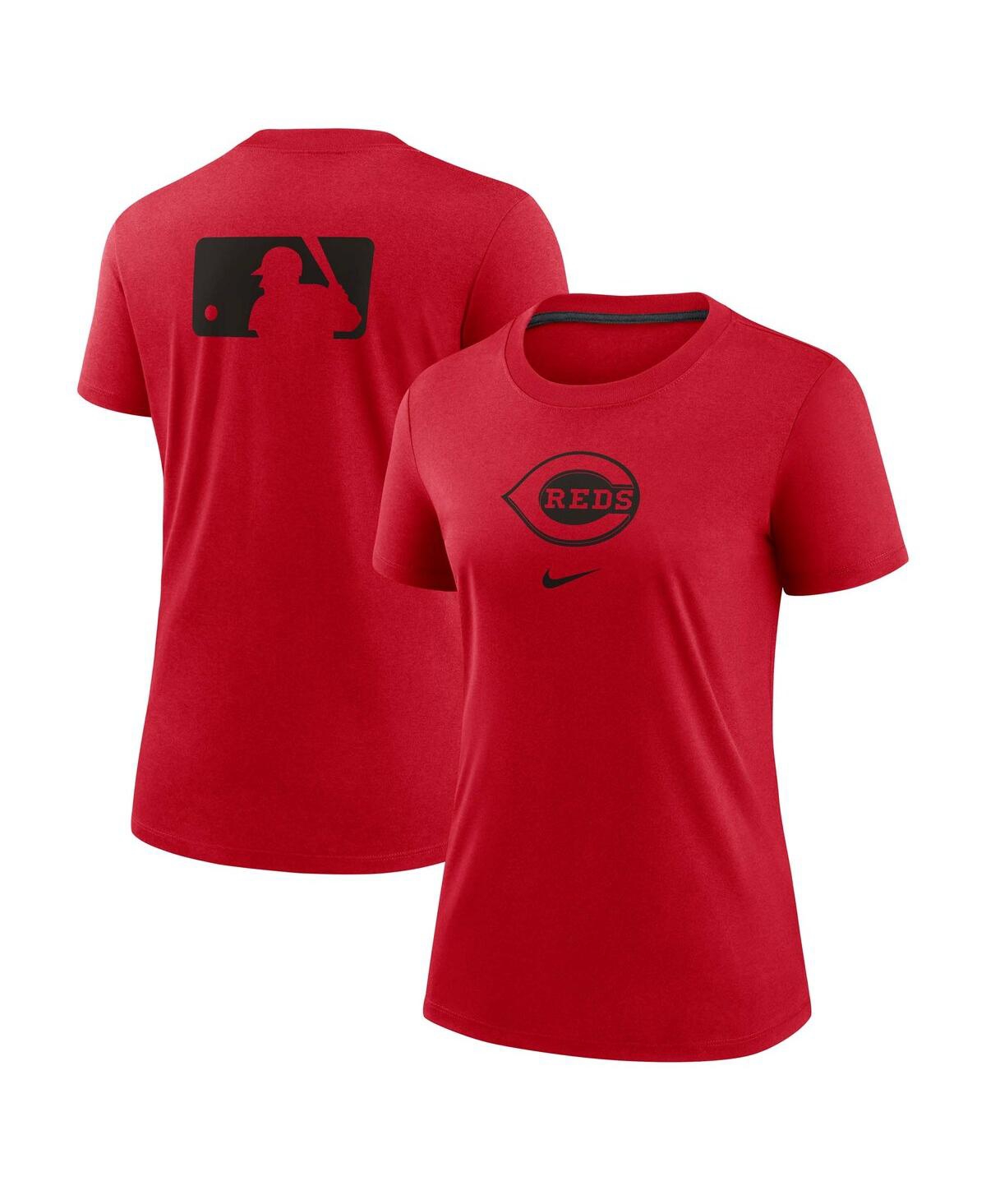 Nike Women's Red Cincinnati Reds Authentic Collection Early Work Tri-blend T-shirt In Red