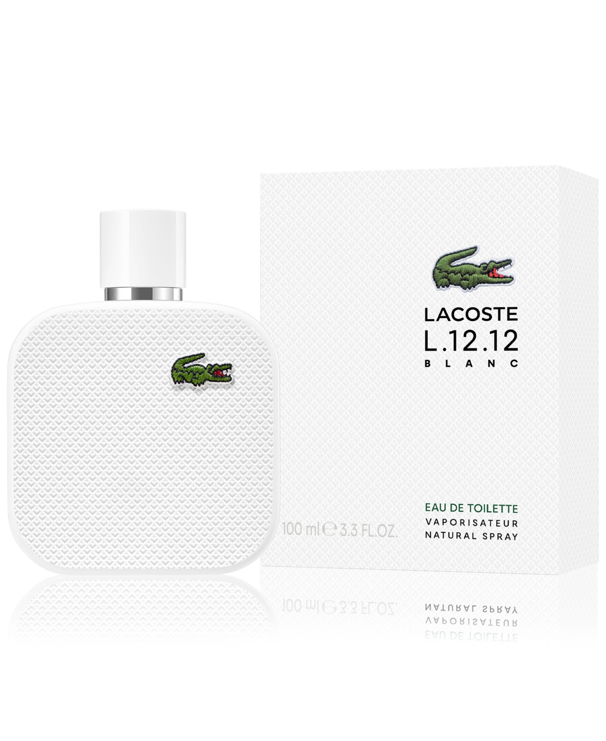 Lacoste Men's L.12.12 Blanc Eau De Toilette Spray, 3.3 Oz. In No Color