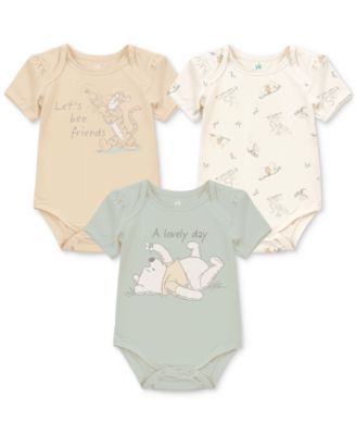 Disney - Baby Winnie-the-Pooh Short-Sleeve Bodysuits, Set of 3