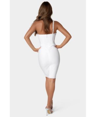 Women's Embellished Crystal Corset Bandage Dress