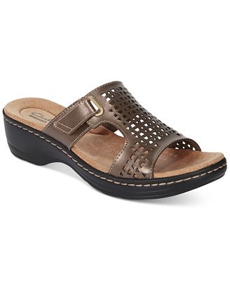 Clarks Collection Women's Hayla Samoa Wedge Sandals - Sandals - Shoes ...