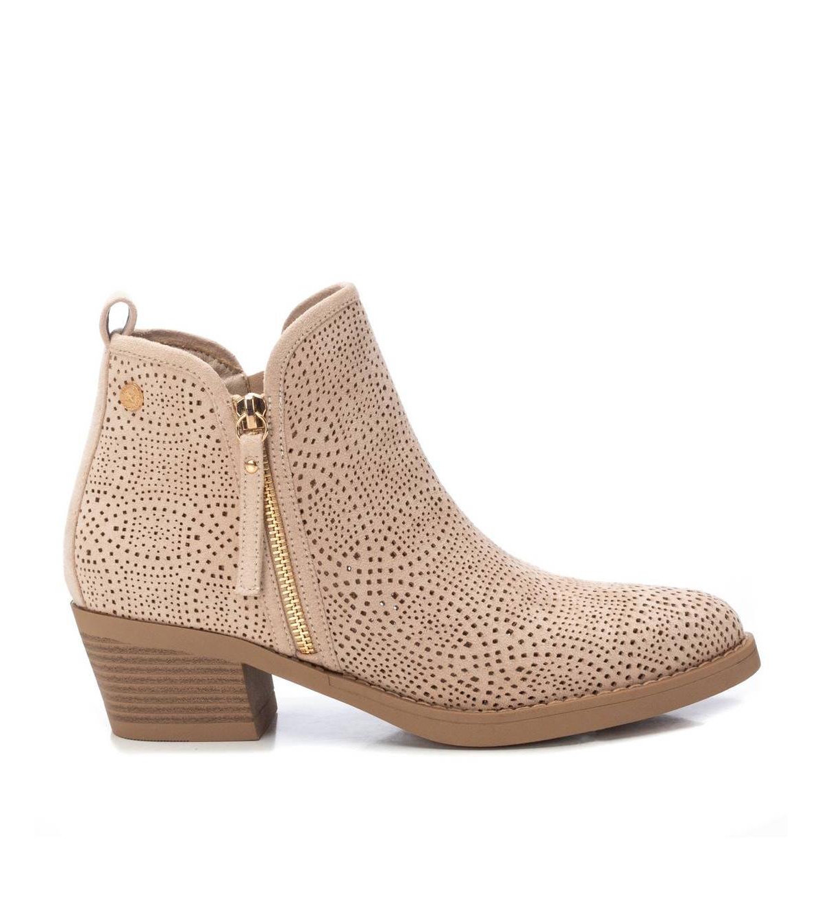 Women's Suede Ankle Booties By Xti - Camel