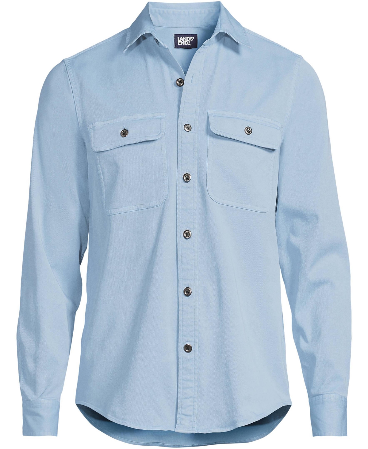Lands' End Men's Sun Washed Overshirt
