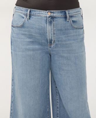 Plus Size Highly Desirable High Rise Ultra Wide Leg Jeans