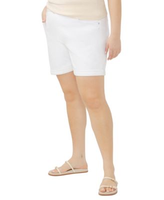 Plus Size Boyfriend Relaxed Mid Rise Shorts