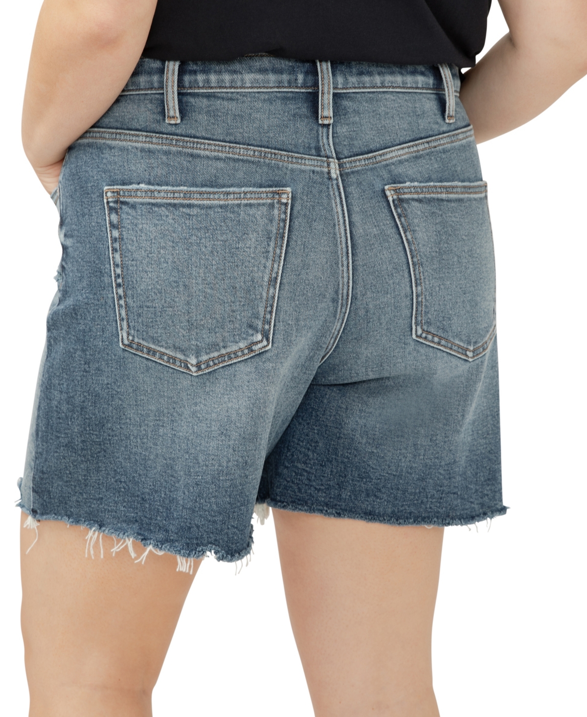 Silver Jeans Co. Plus Size Highly Desirable High Rise Shorts In Indigo