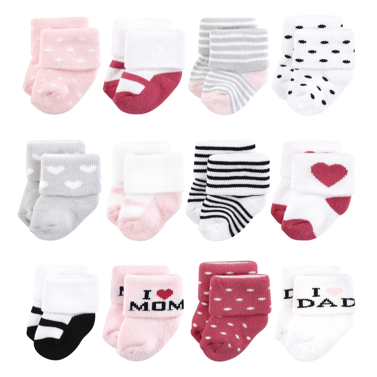 Hudson Baby Boys 24Pk Terry Socks