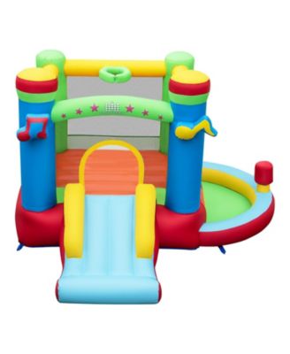 Inflatable Kids Bounce House Music-Themed Castle with Sound Interaction