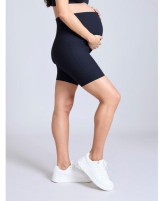 Maternity 6 1/2" Ribbed Biker Short - Motherhood