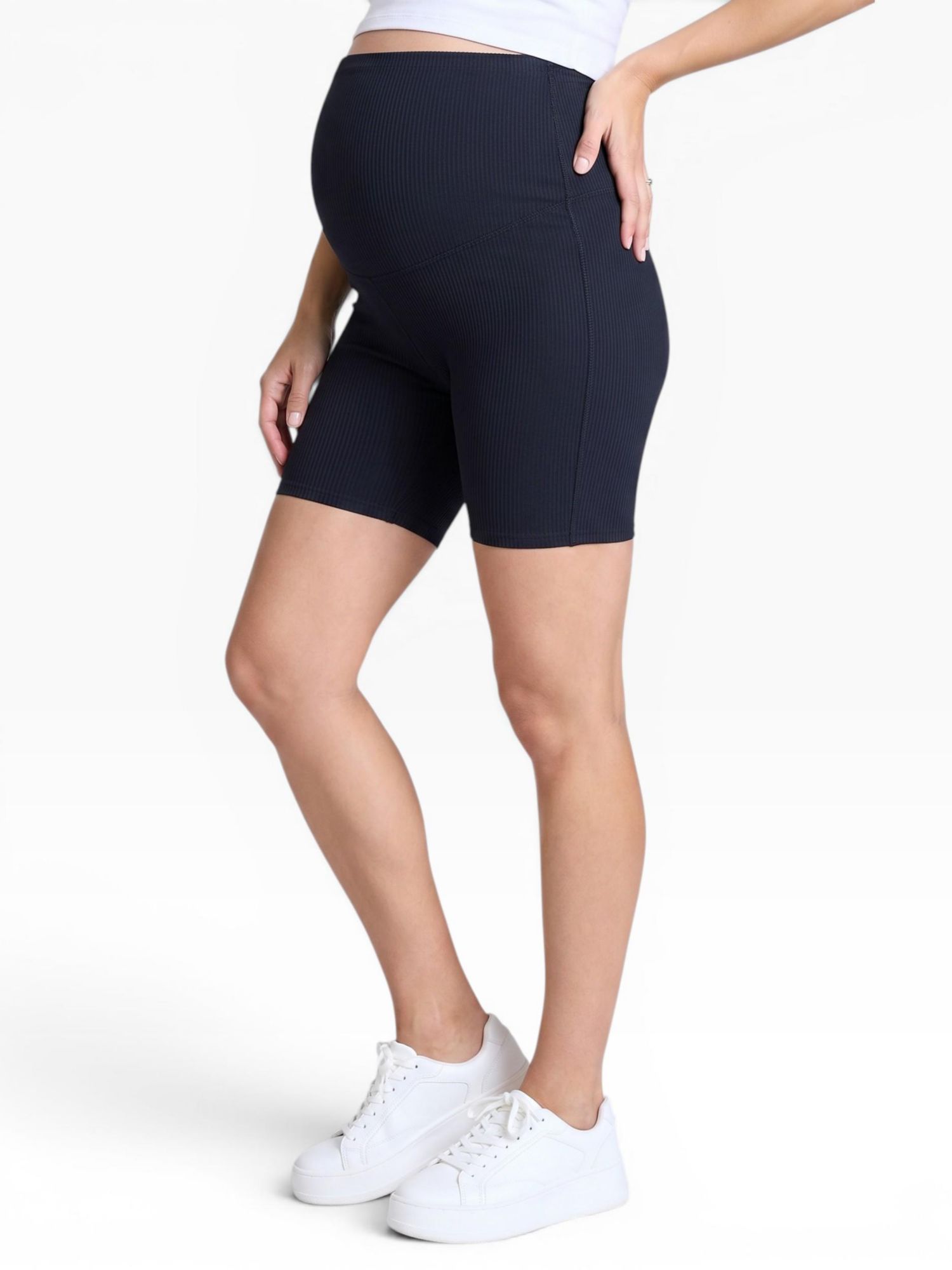 Women's 6 1/2" Ribbed Biker Short - Motherhood