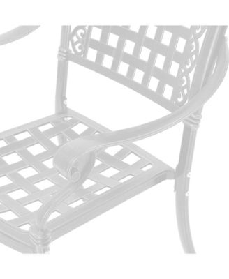 Patio Chairs set of 2 Cast Aluminum Patio Furniture Outdoor Patio Chairs Metal Patio Chairs Garden Chair for Indoor Outdoor Bistro Chairs for Balcony Porch Backyard Garden, Bronze
