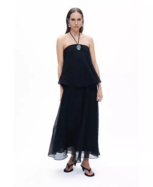 women's halter neck maxi dress