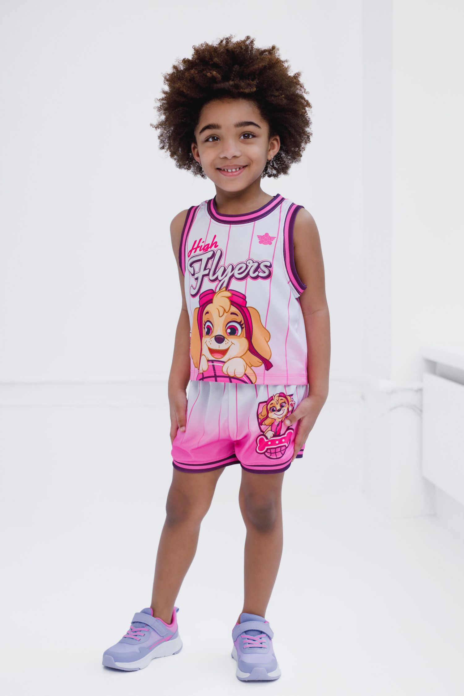 Girls Mesh Jersey Tank Top and Basketball Shorts Athletic Outfit Set