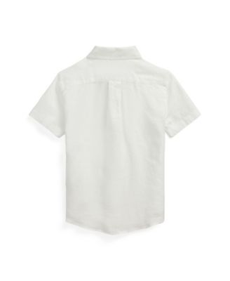 Toddler and Little Boys Linen Short-Sleeve Shirt
