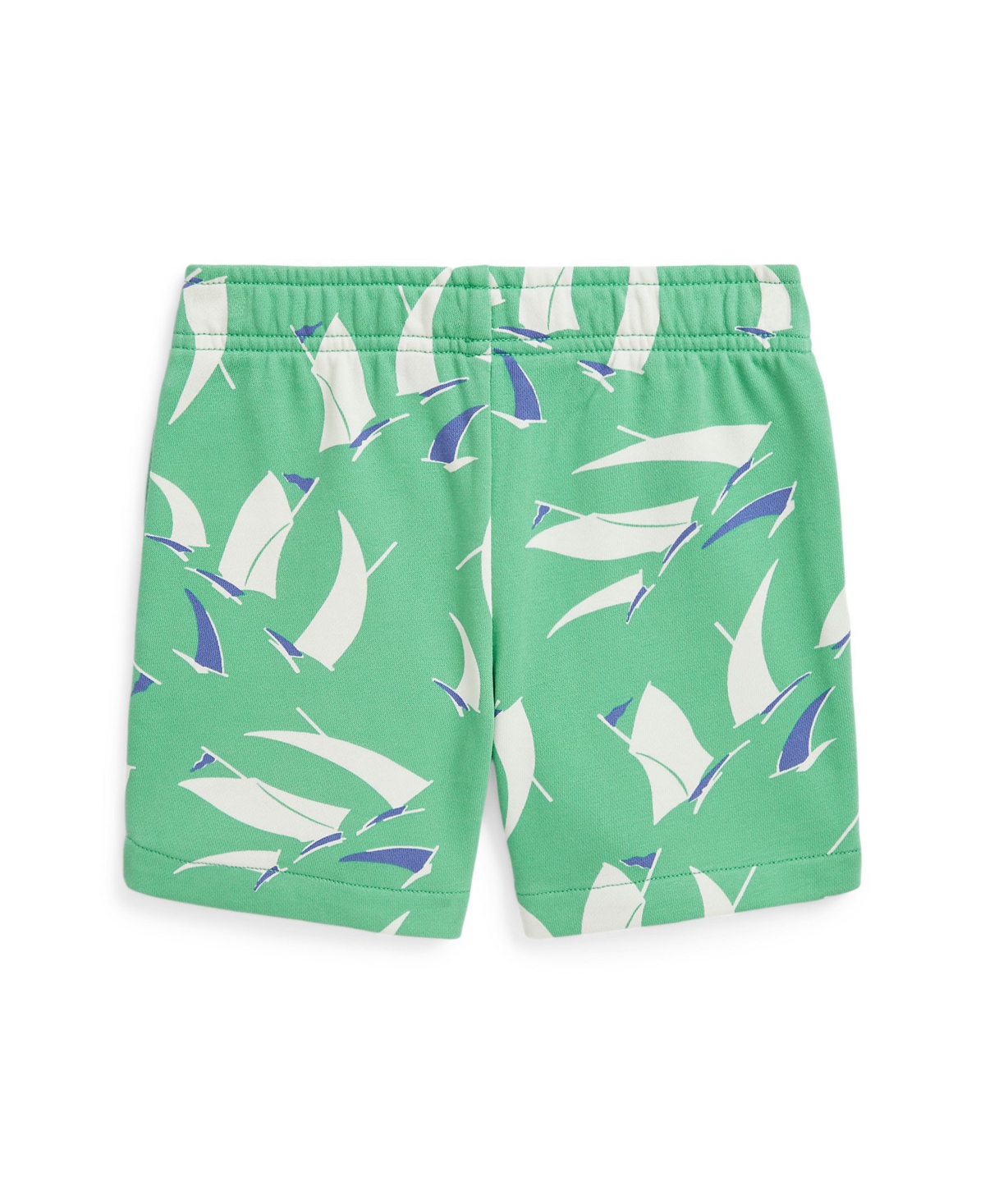 Polo Ralph Lauren Sailboat-print French Terry Short In Deco Sails Print,green