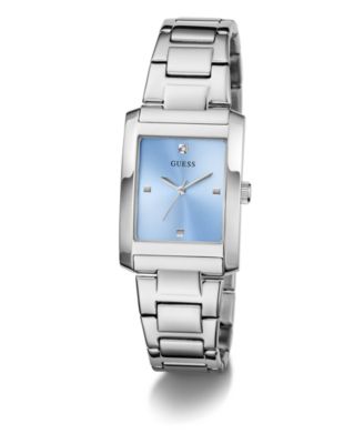 Women's Analog Silver-Tone Stainless Steel Watch, 27mm