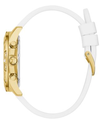 Women's Multifunction White Silicone Watch, 40mm