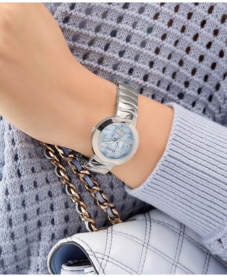 Women's Analog Silver-Tone Steel Watch, 30mm