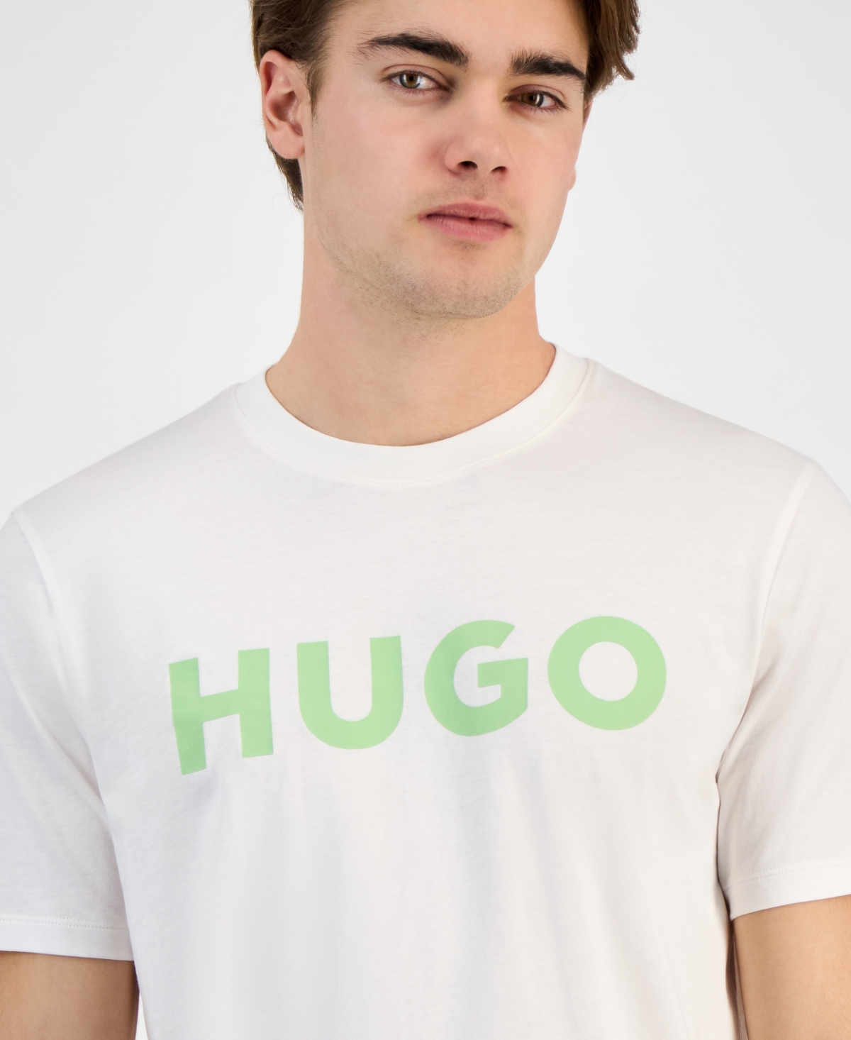 Hugo Boss Hugo By  Men's Dulivio Regular-fit Logo Graphic T-shirt In Natural